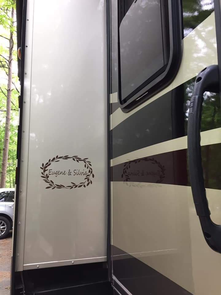 Custom RV Name Decal