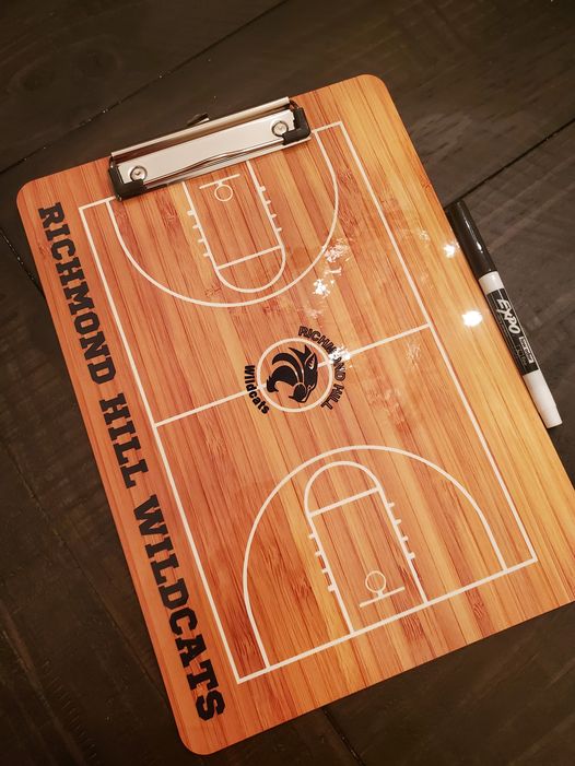 Custom Dry erase Basketball Clip Boards
