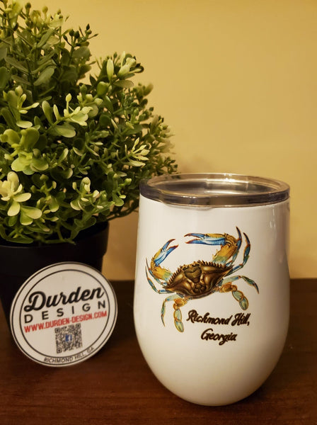 12 oz. White Wine Tumbler with Lid