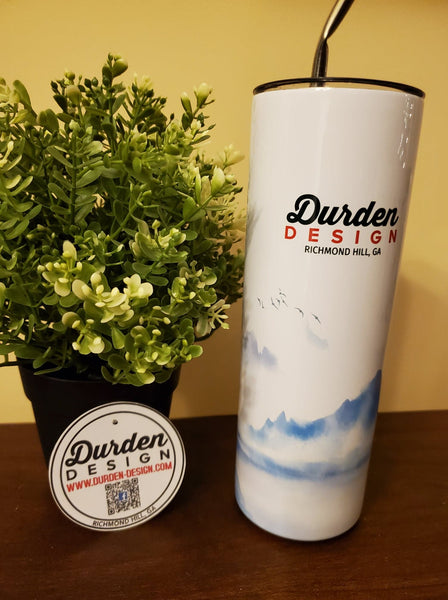 20oz Skinny White Tumbler