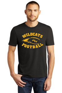 Wildcats RH Football design in Gold print
