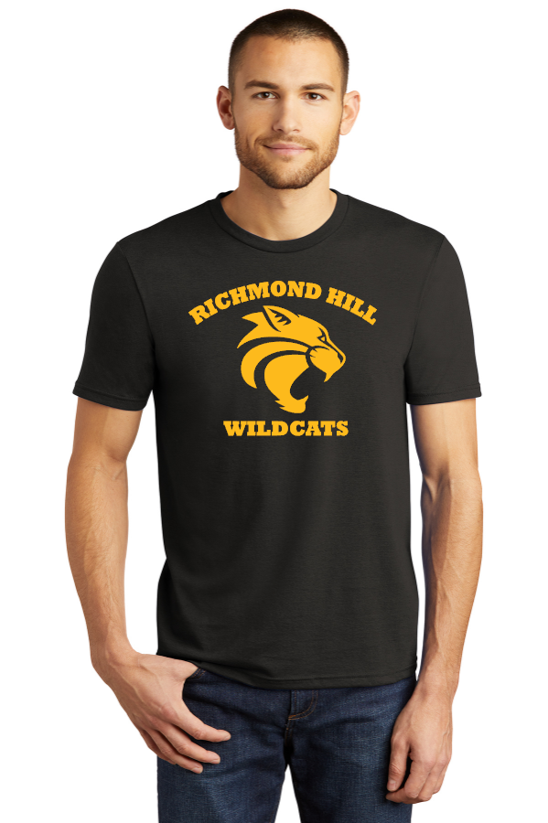 Richmond Hill Wildcat design in Gold print