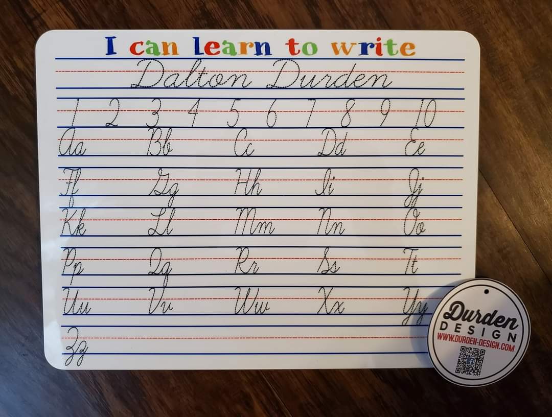 I can write - Dry erase board