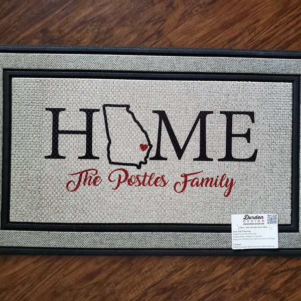 Home Georgia Door Mat – iCustomLabel